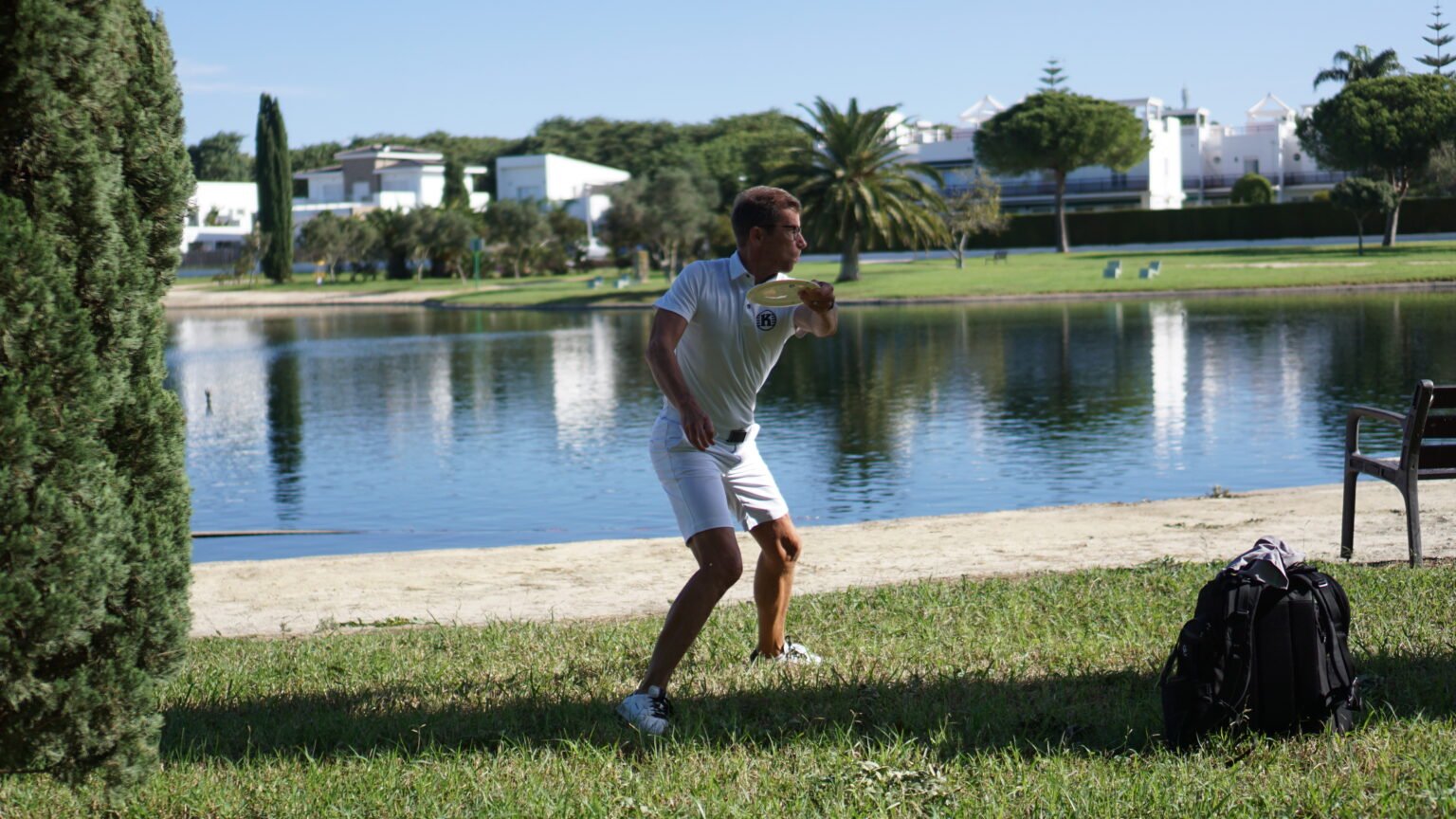 Discgolf på banan