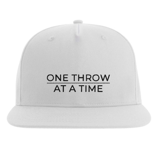 One Throw at a Time snapback cap
