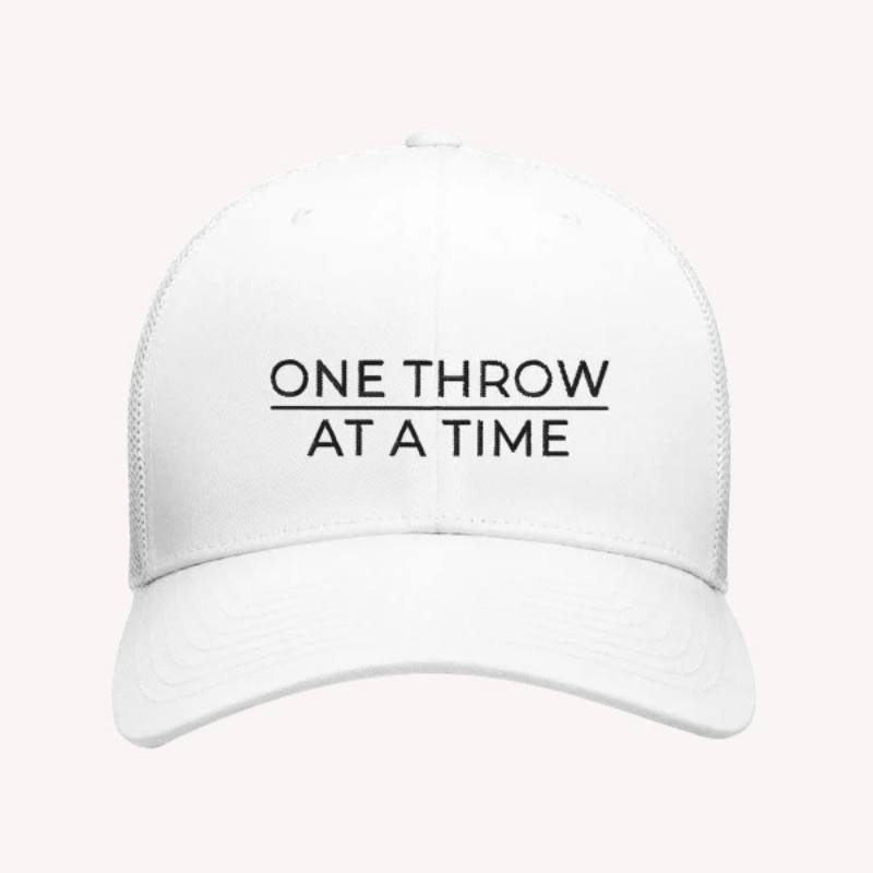One Throw at a Time trucker cap